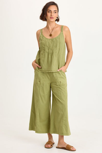 Gottfried Poplin Gaucho Crop