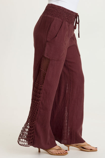Garcia Linen Crochet Pant