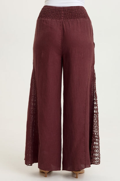 Garcia Linen Crochet Pant