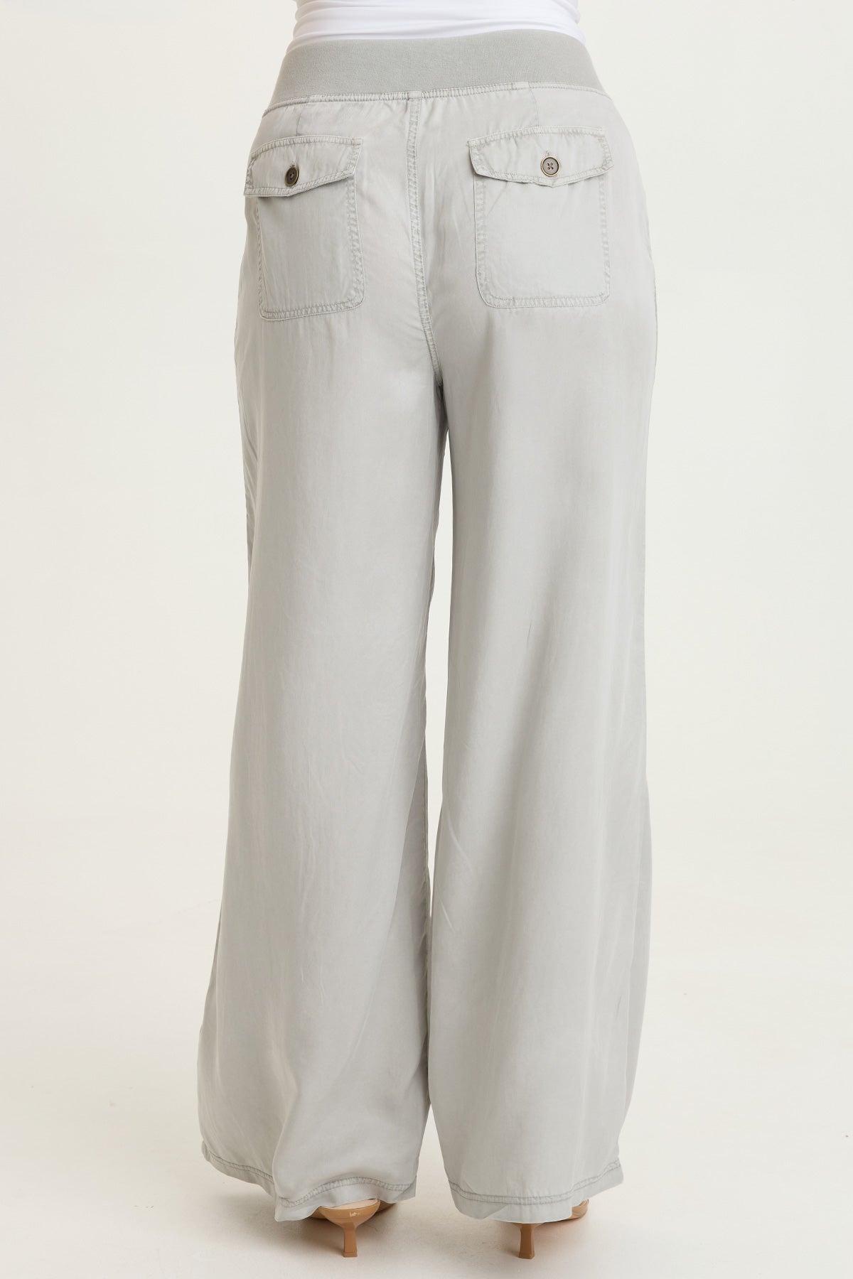 Embroidered Dacia Twill Pleated Pant
