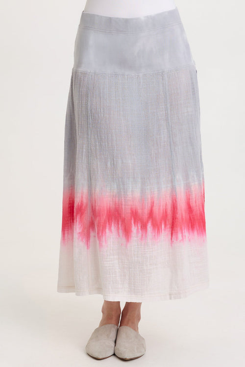 Tani Gauze Slim-to-Flare Skirt