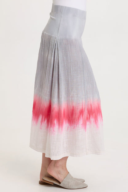 Tani Gauze Slim-to-Flare Skirt