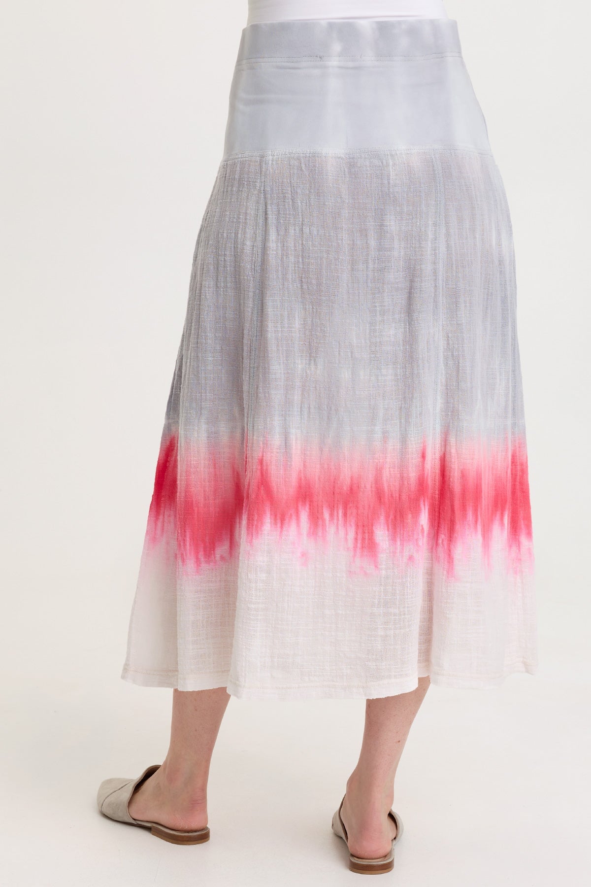 Tani Gauze Slim-to-Flare Skirt