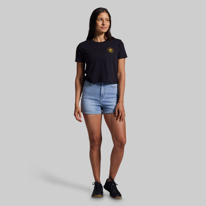 Don't Tread On Me Crop Tee (Black)