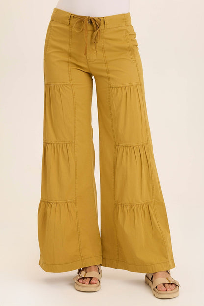 Tiered Wide Leg Pant