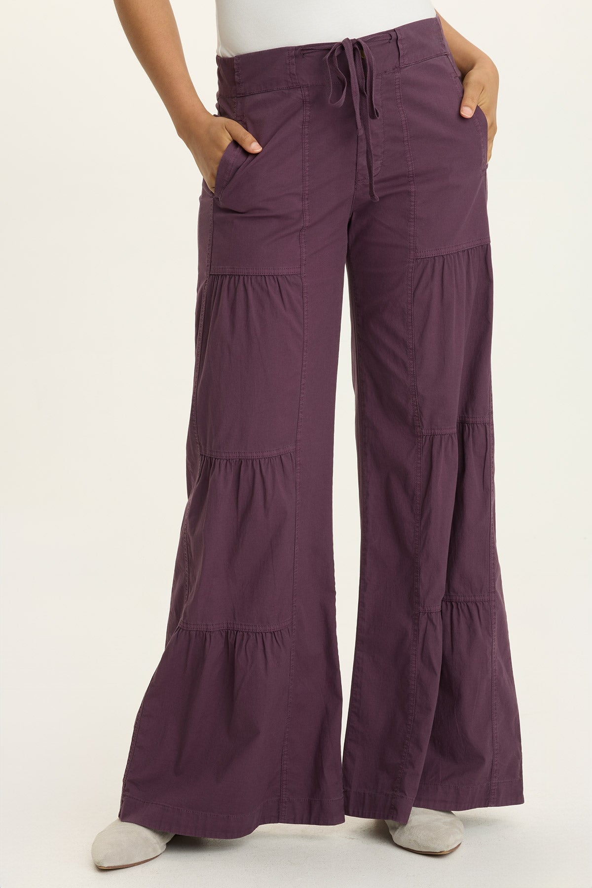 Tiered Wide Leg Pant