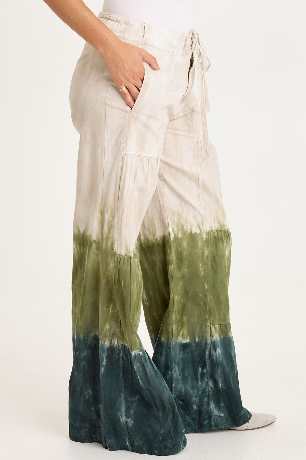 Tiered Wide Leg Pant
