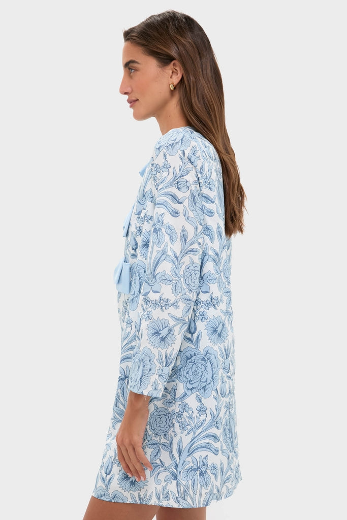 Blue Chintz Clarice Bows Dress