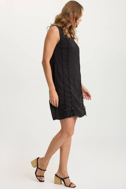 Karima Twill Corded Cinch Tank Dress
