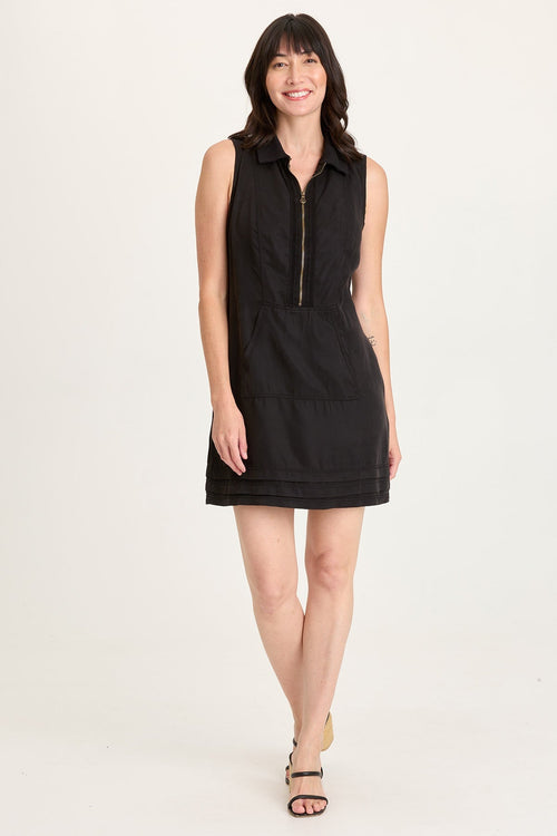 Noya Twill Kangaroo-Pocket Dress