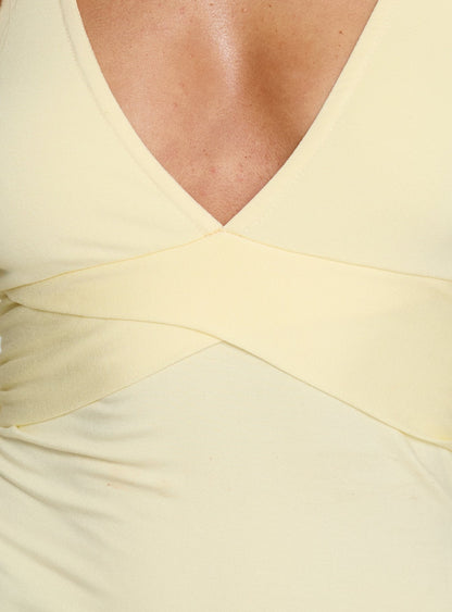 Madelon Long Sleeve Wrap Top Butter