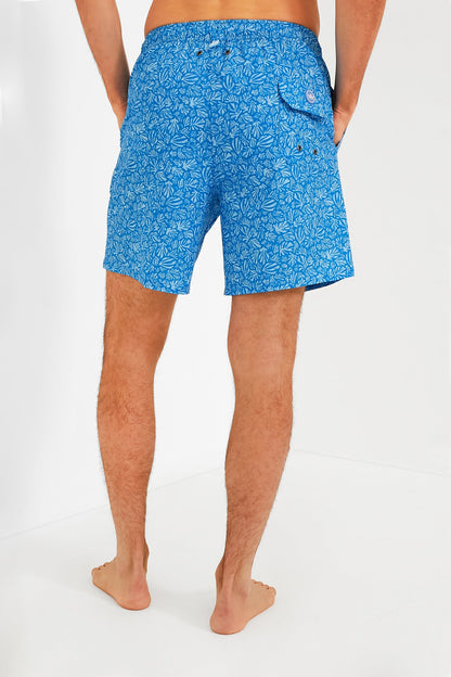 Blue Macaw Henri Botanical Swim Trunk