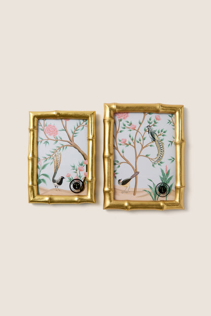 5x7 Gold Faux Bamboo Frame