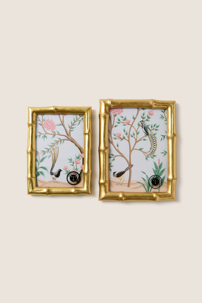 4x6 Gold Faux Bamboo Frame