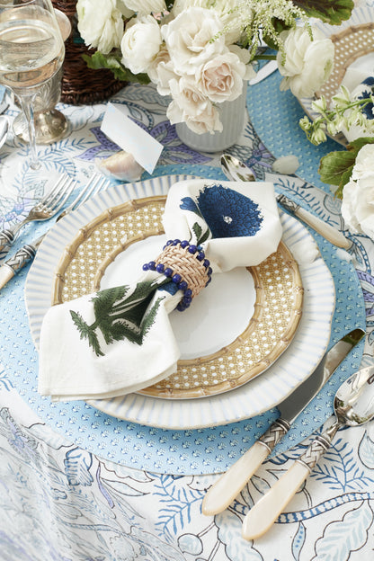 Blue Poppy Napkins Set of 4