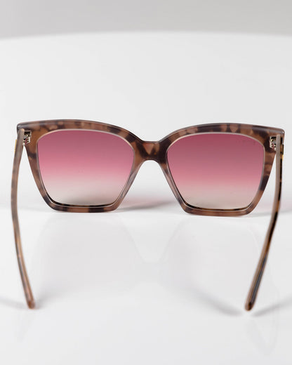 Luna Sunglasses - Mauve Tortoise & Pink Gradient