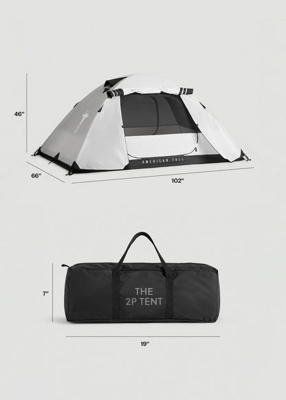 Extra-Long 2-Person Tent for Tall People