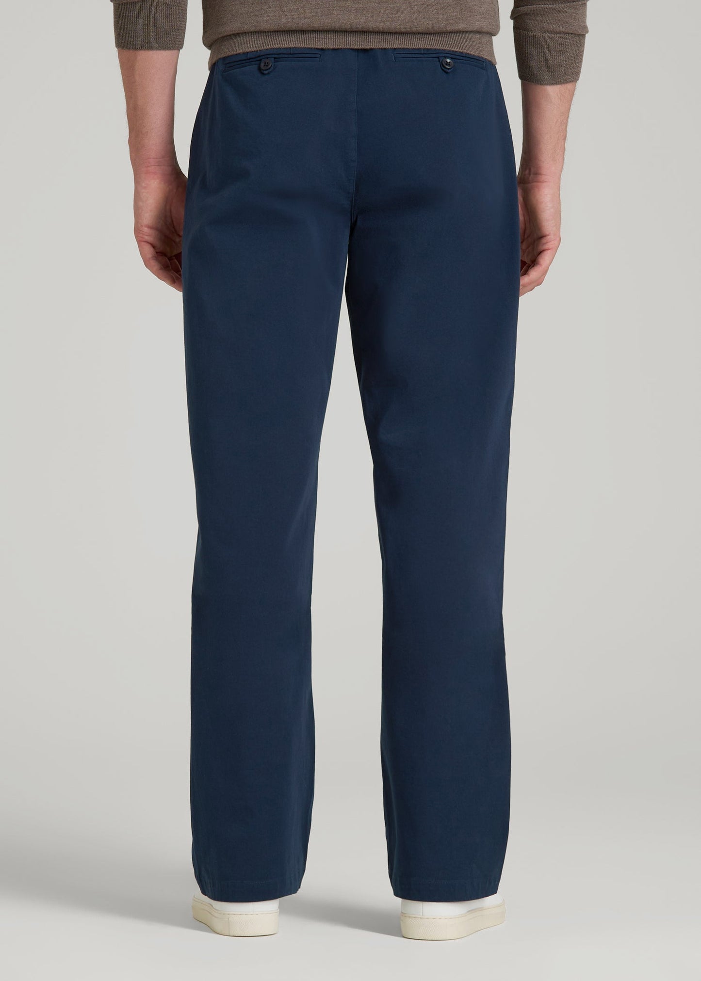 4 Way Stretch Commuter RELAXED Chino Pants for Tall Men in Navy Blue
