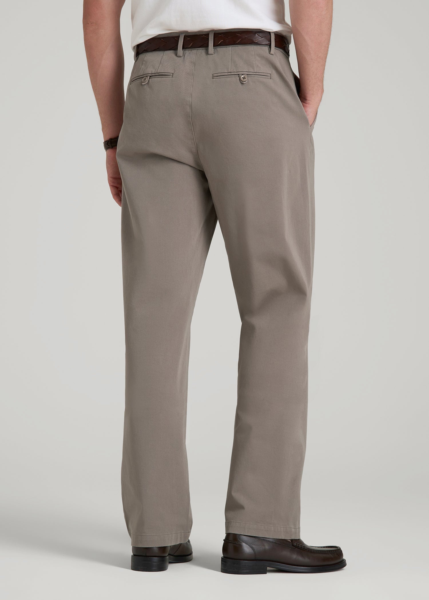 4 Way Stretch Commuter RELAXED Chino Pants for Tall Men in Portobello