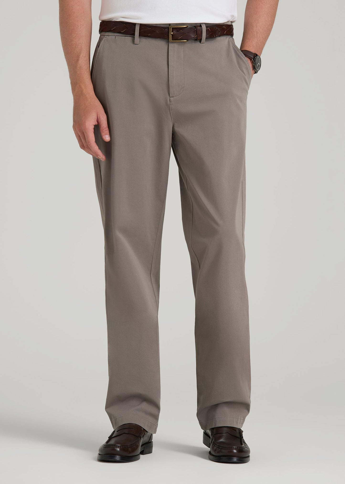 4 Way Stretch Commuter RELAXED Chino Pants for Tall Men in Portobello