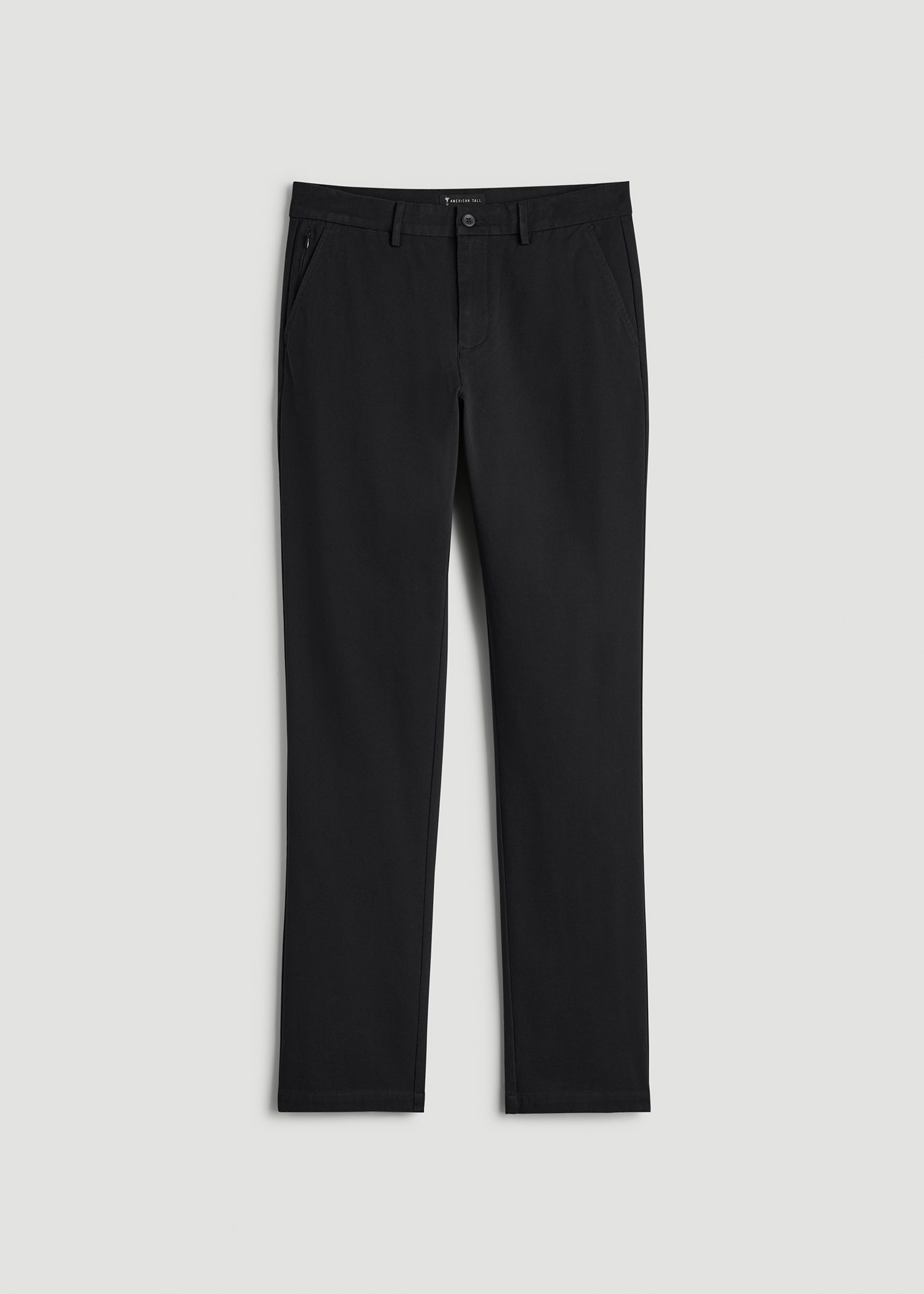 4 Way Stretch Commuter TAPERED Chino Pants for Tall Men in Black