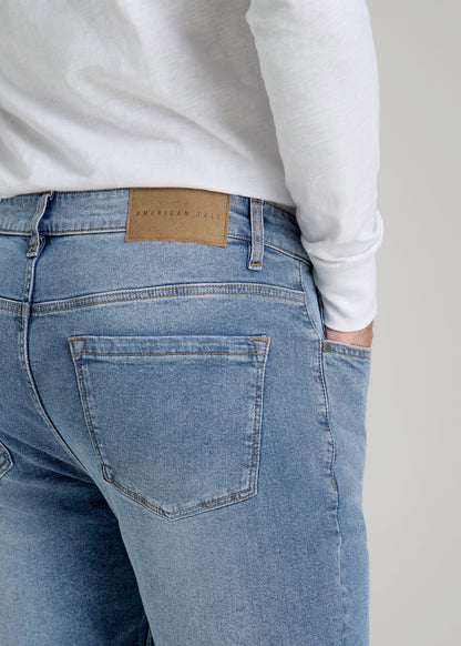 A.T. Basics Men's Carman Tapered fit Jeans for Tall Men in Tufts Blue