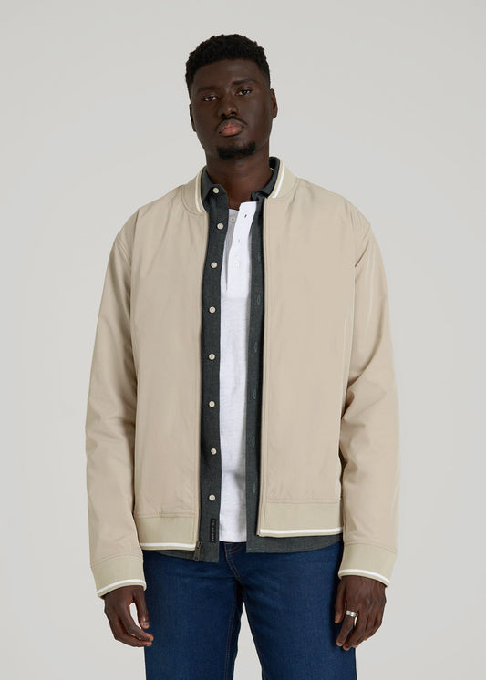 A.T. Bomber Jacket for Tall Men in Desert Khaki
