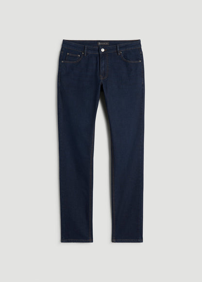 Carman TAPERED Fleeced Jeans for Tall Men in Rockies Blue