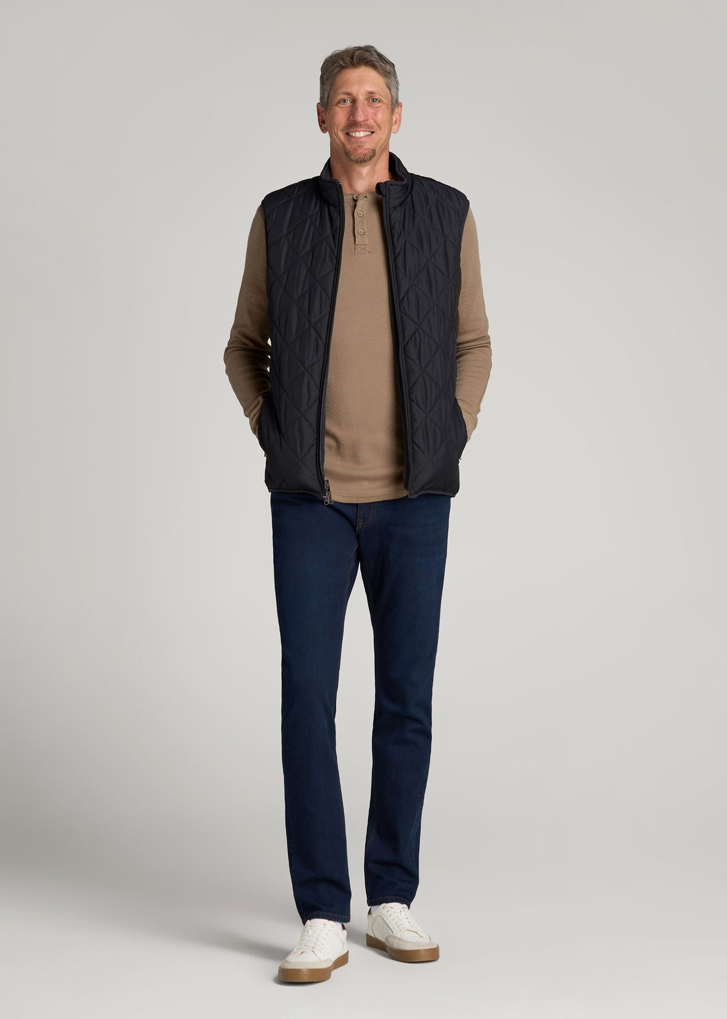 Carman TAPERED Fleeced Jeans for Tall Men in Rockies Blue