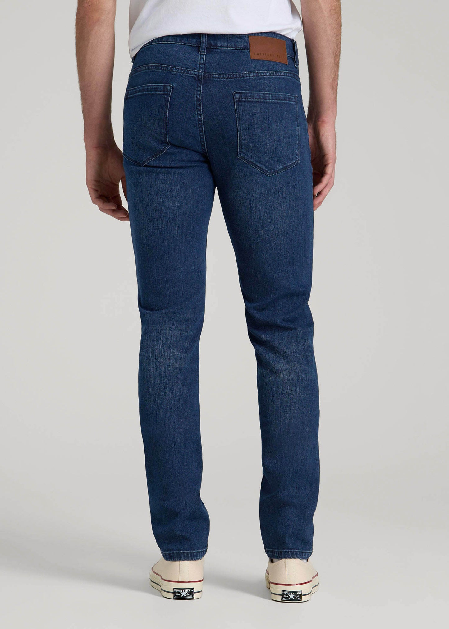 Dylan Slim Fit Jeans for Tall Men in Atlantic Blue