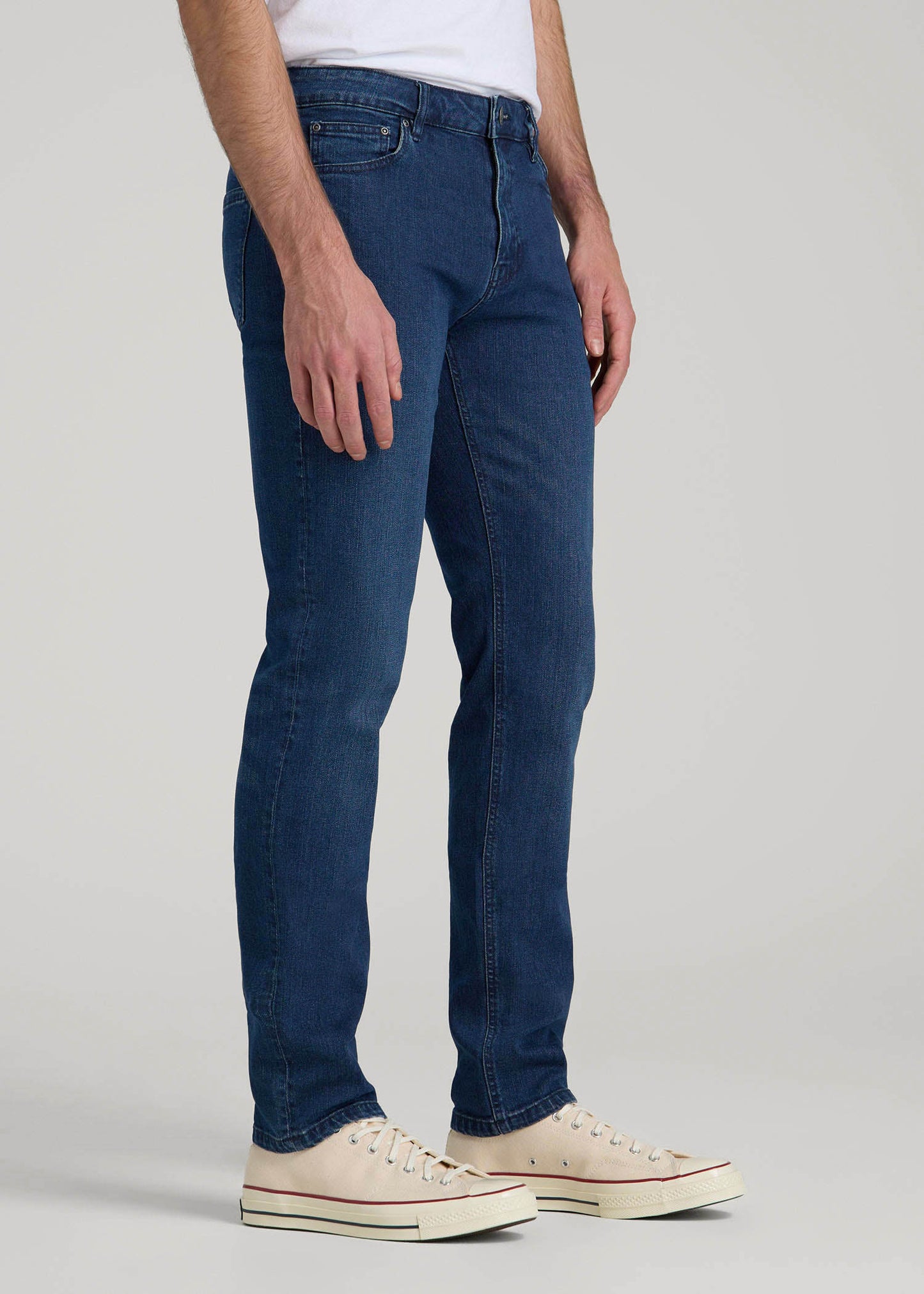 Dylan Slim Fit Jeans for Tall Men in Atlantic Blue