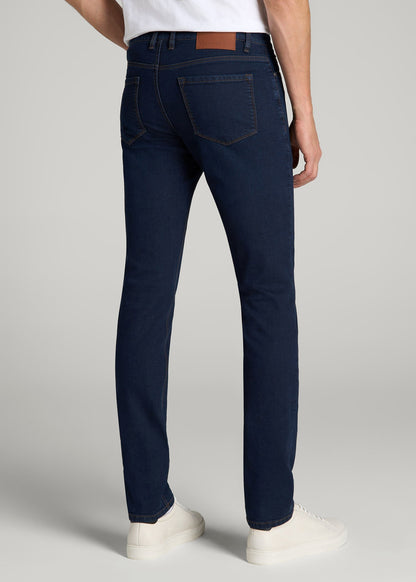 Dylan Slim Fit Fleeced Jeans for Tall Men in Rockies Blue