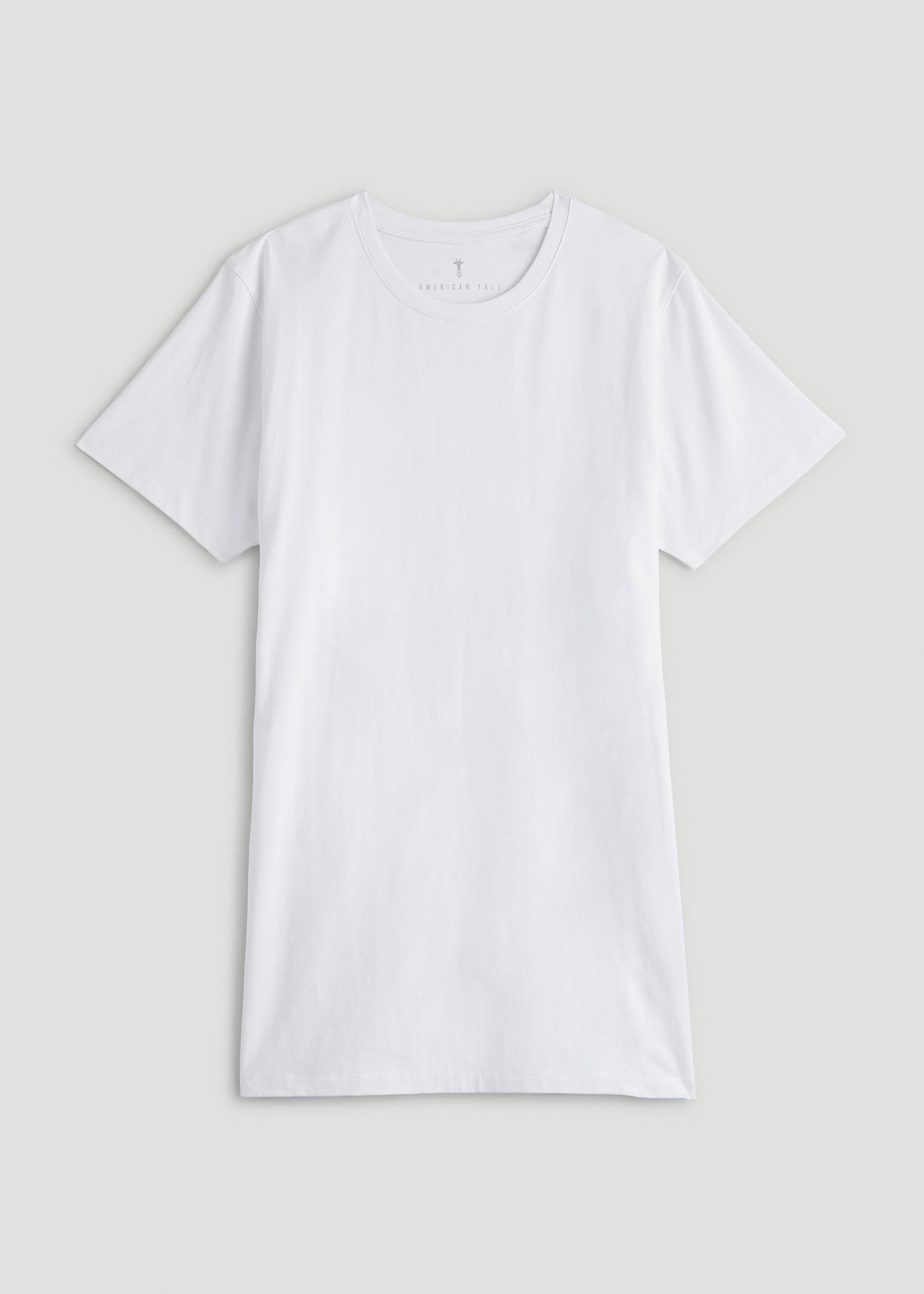 The Essential Modern Fit Crewneck Tee for Tall Men in White