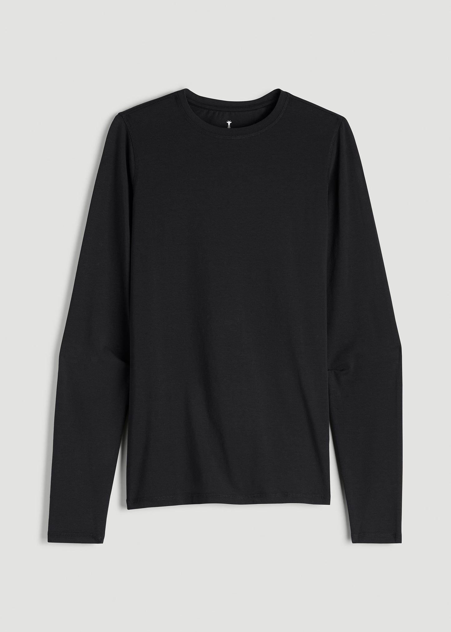 The Essential Slim Fit Long Sleeve Tee for Tall Men in Black