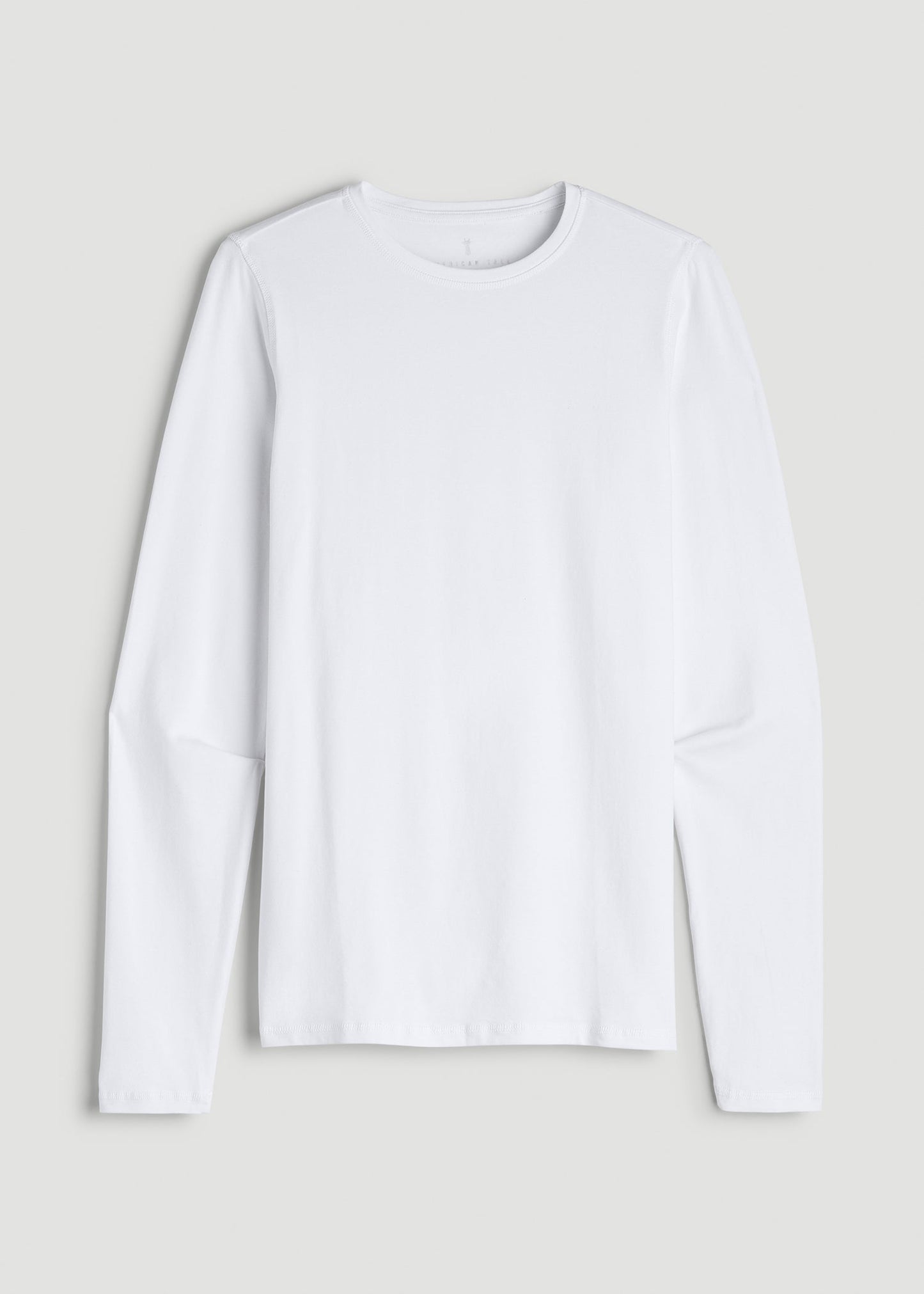 The Essential Slim Fit Long Sleeve Tee for Tall Men in White