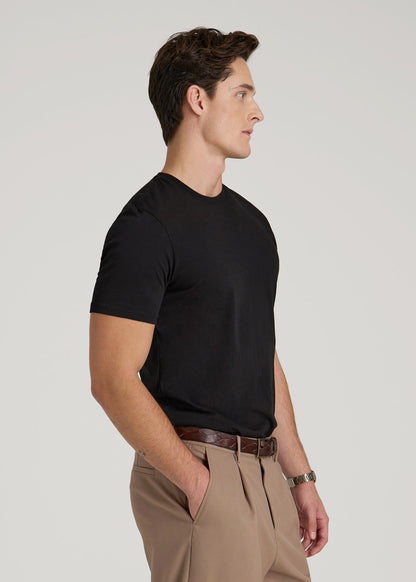 The Everyday Regular Fit Crewneck T-Shirt for Tall Men in Black