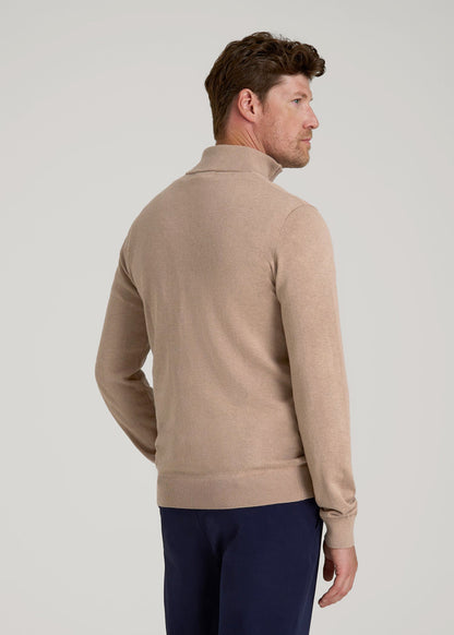 Everyday Quarter Zip Sweater for Tall Men in Stucco