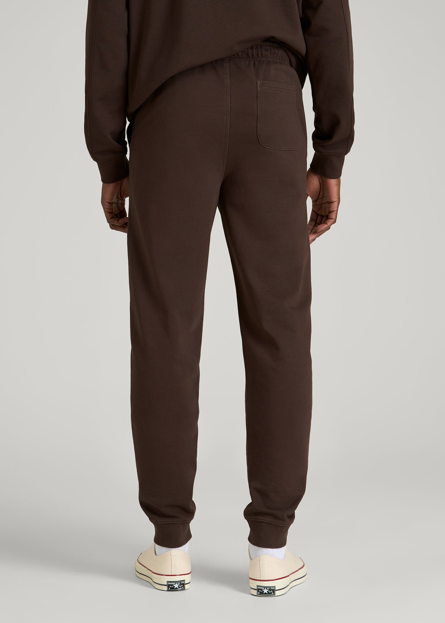 Everyday French Terry Jogger for Tall Men in Espresso