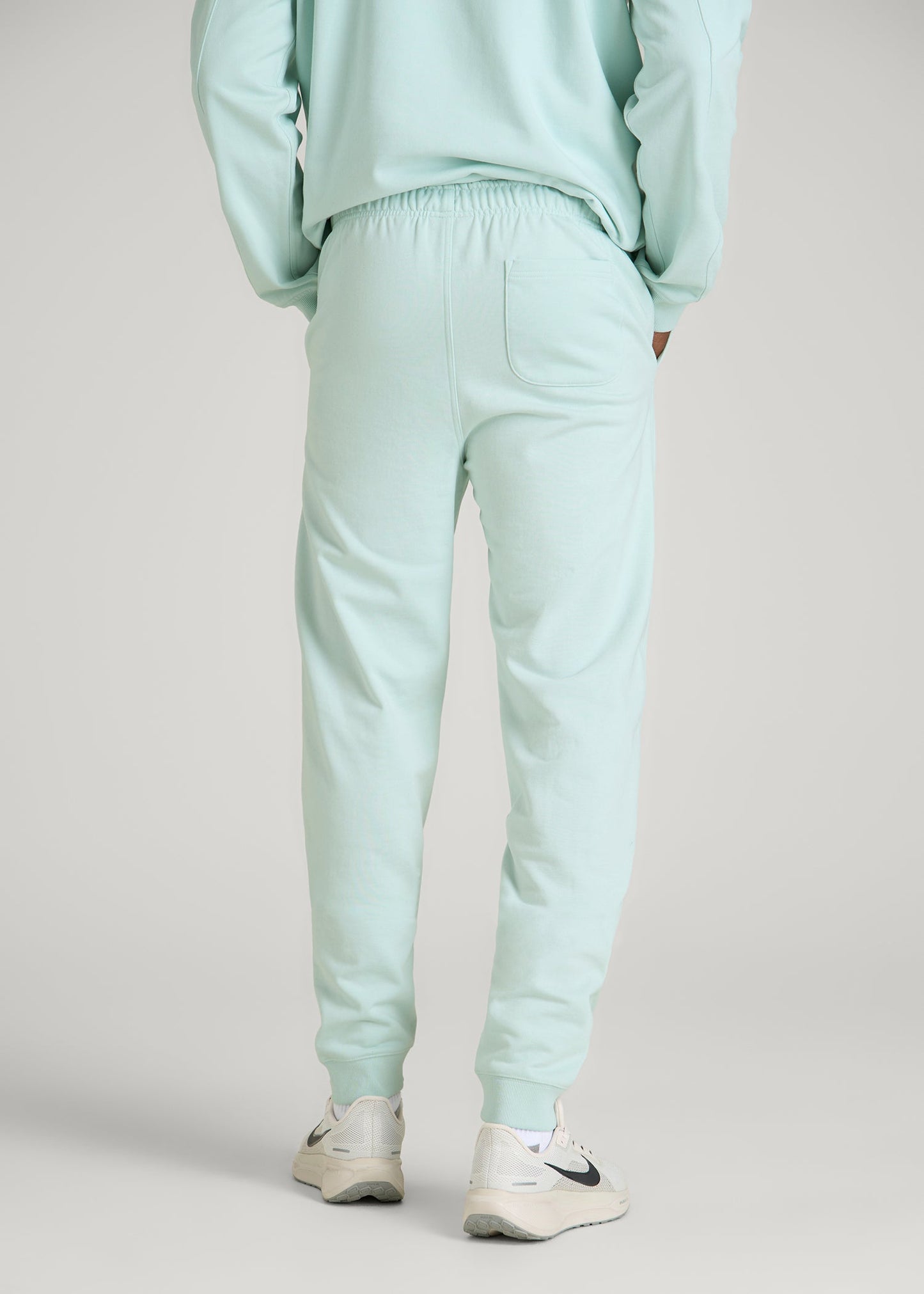 Everyday French Terry Jogger for Tall Men in Opal Blue