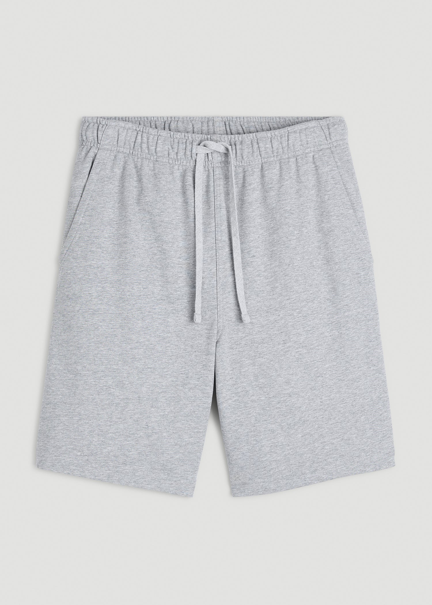 Everyday French Terry Shorts for Tall Men in Grey Mix
