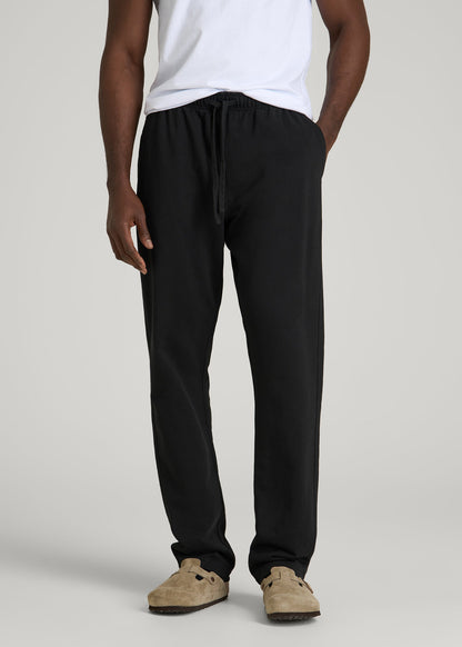 Everyday French Terry Straight Leg Sweatpants for Tall Men in Black