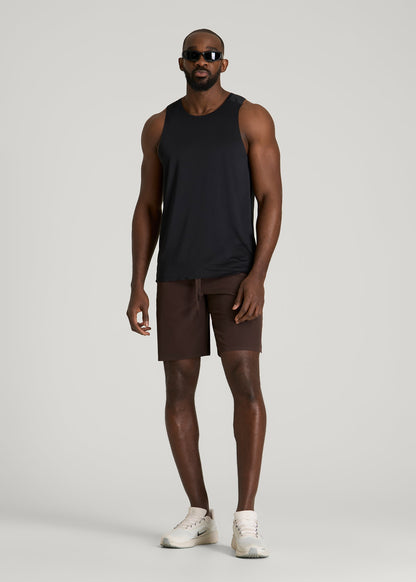 Featherweight Linerless Running Short for Tall Men in Espresso