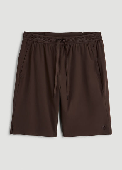 Featherweight Linerless Running Short for Tall Men in Espresso