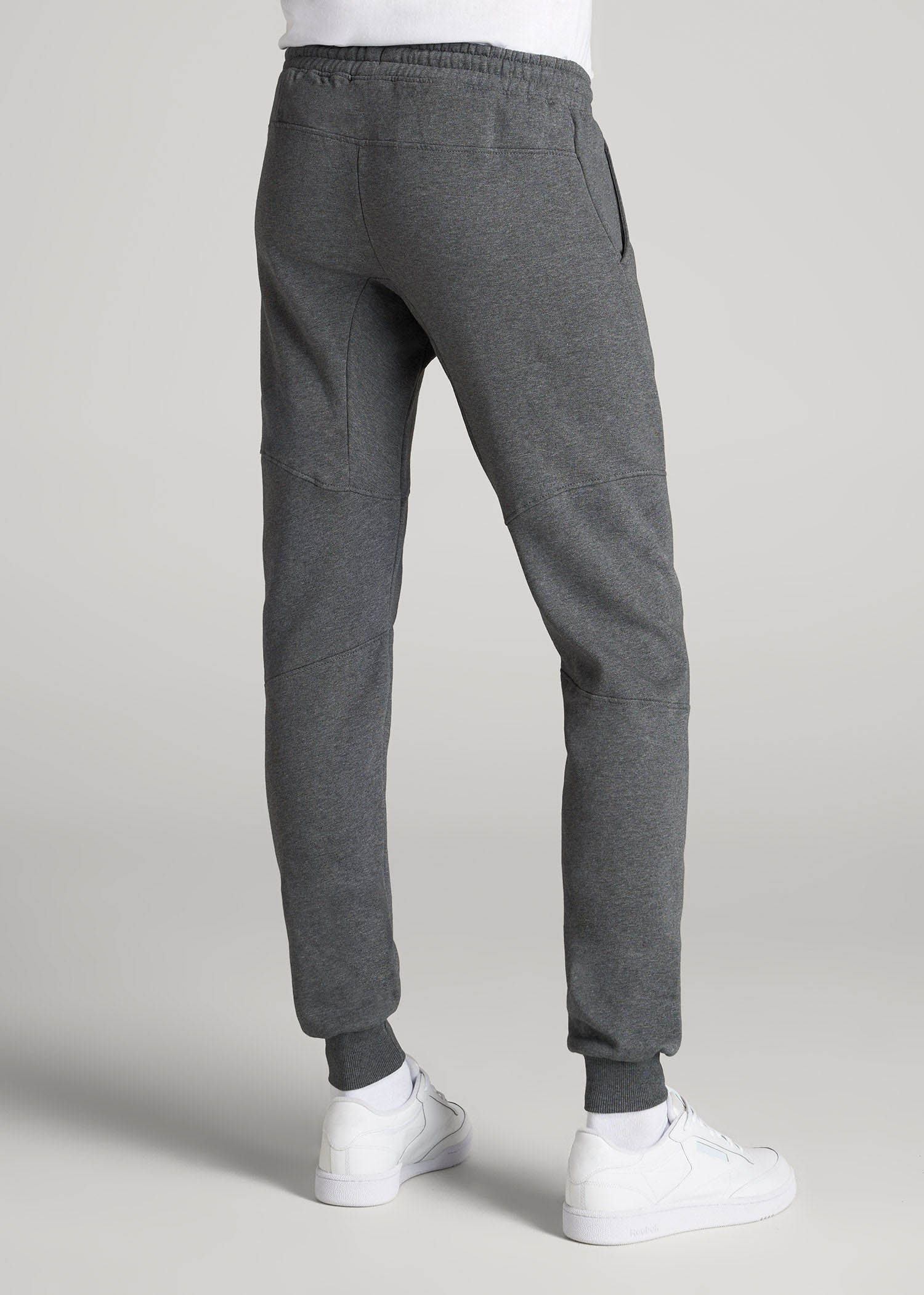 Wearever Fleece Joggers for Tall Men in Charcoal Mix