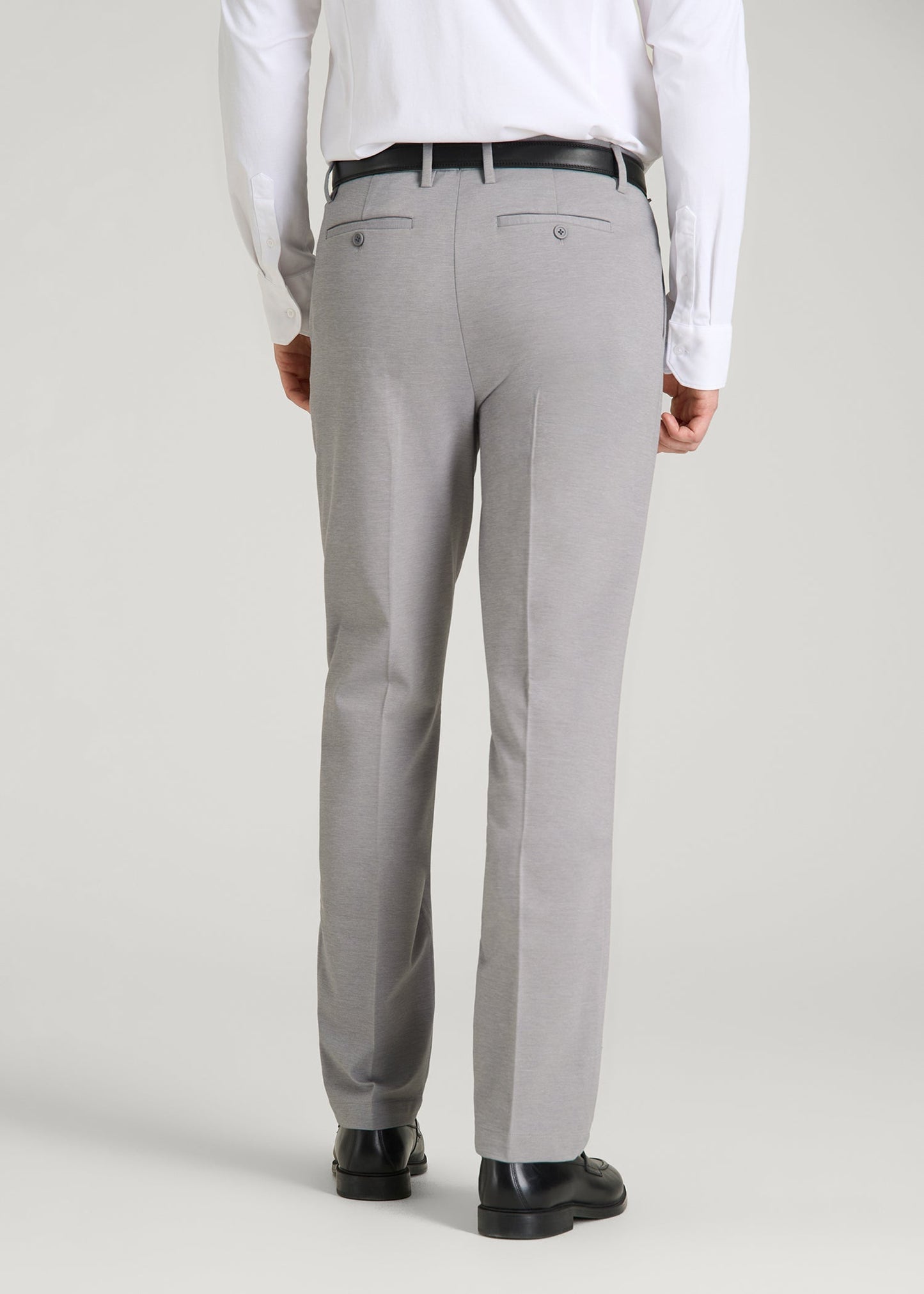 Flex Tech Suit Pants for Tall Men in Ice Grey Nailhead