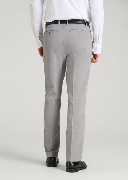 Flex Tech Suit Pants for Tall Men in Ice Grey Nailhead
