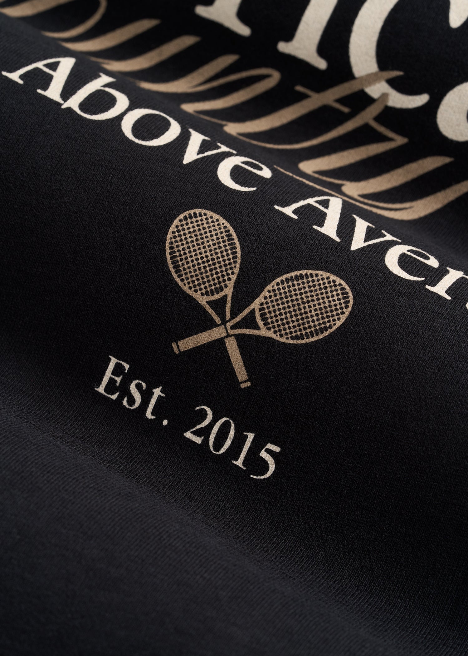 Country Club Graphic Tee for Tall Men in Black