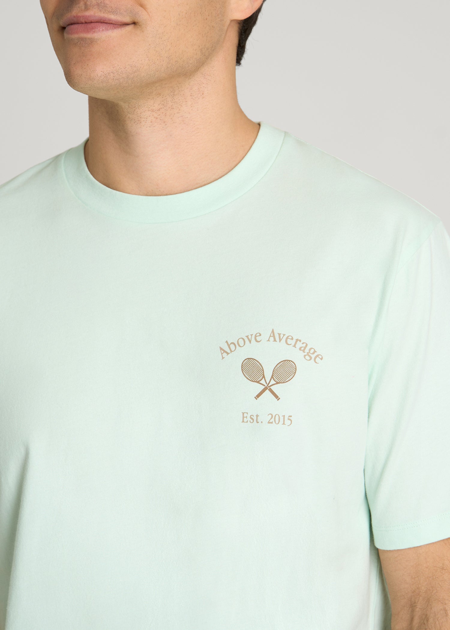 Country Club Graphic Tee for Tall Men in Blue