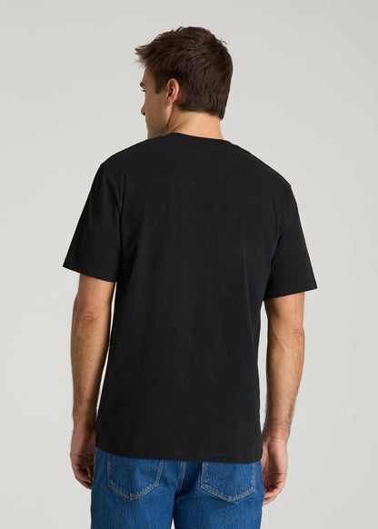 Mission Graphic Tee for Tall Men in Black