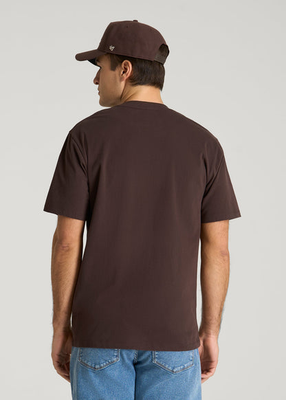Mission Graphic Tee for Tall Men in Brown